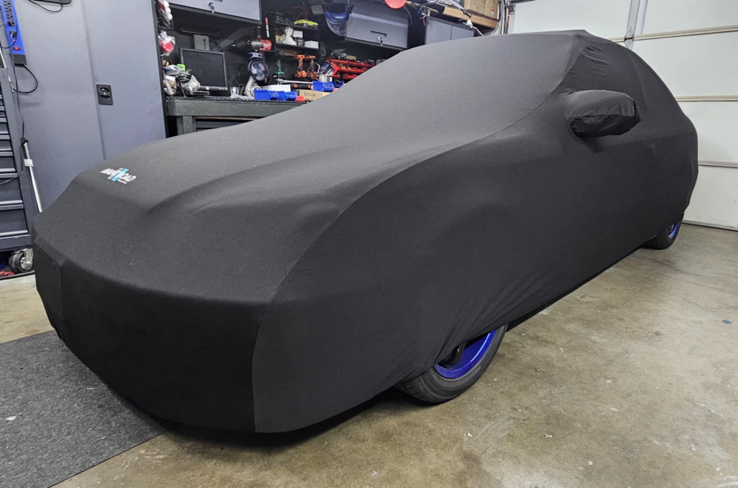 Avant Road Procovers: 96-00 Civic Coupe custom fitted indoor cover - Black/Red/Blue