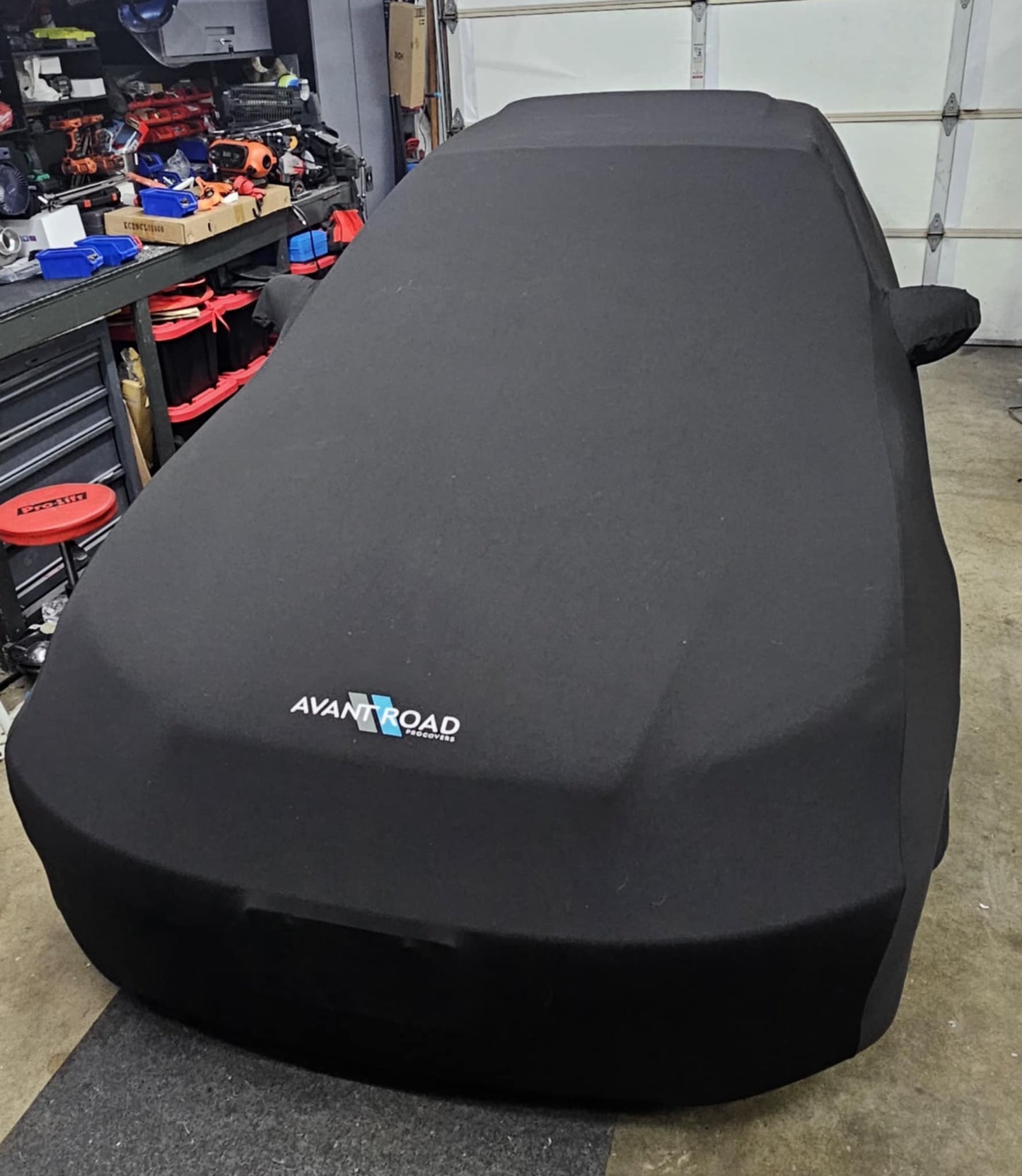 Avant Road Procovers: 96-00 Civic Coupe custom fitted indoor cover - Black/Red/Blue