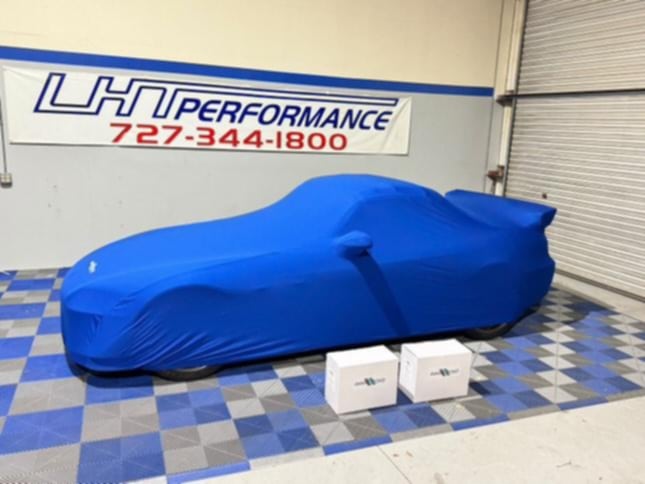 Avant Road Procovers: S2000 w/ CR wing, custom fitted indoor cover - Black/Blue