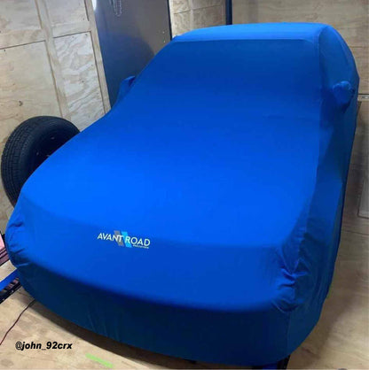 Avant Road Procovers: 88-91 CRX custom fitted indoor cover - Black/Red/Blue