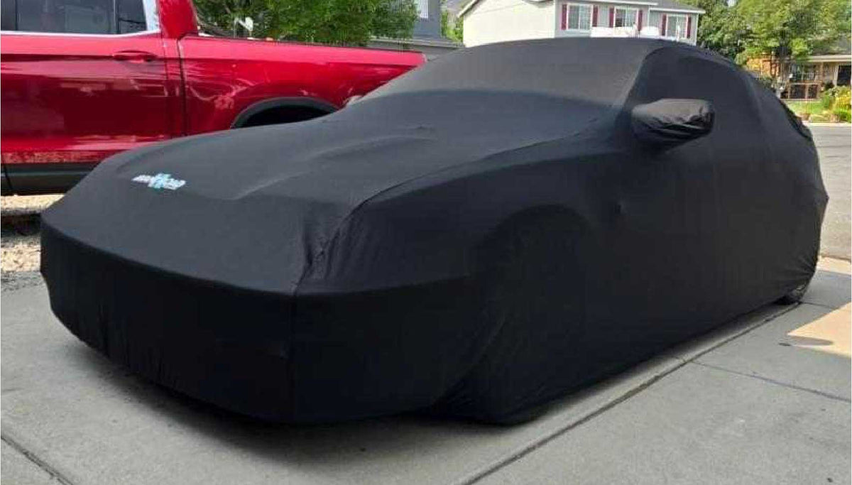 Avant Road Procovers: 88-91 CRX custom fitted indoor cover - Black/Red/Blue