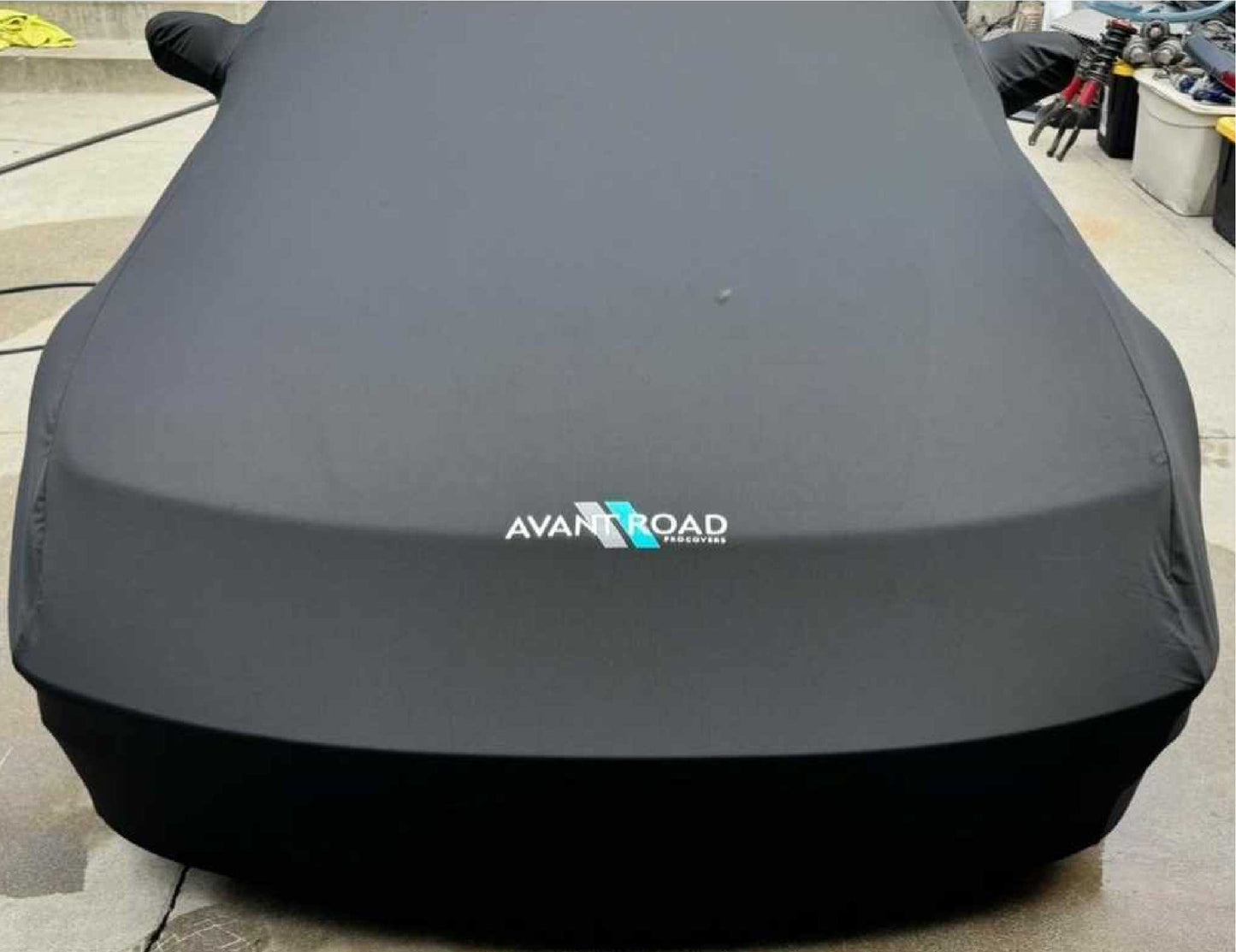 Avant Road Procovers: 88-91 CRX custom fitted indoor cover - Black/Red/Blue