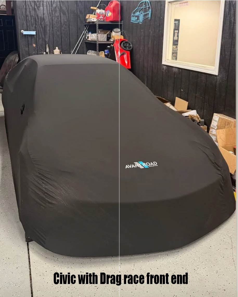 Avant Road Procovers: 92-95 Civic HB custom fitted indoor cover - Black/Red/Blue