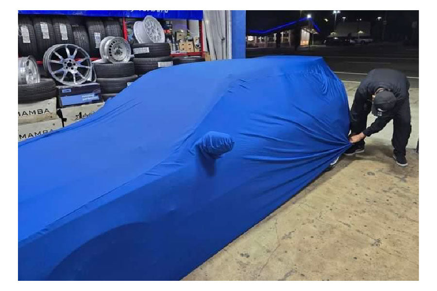 Avant Road Procovers: 88-91 Civic HB custom fitted indoor cover - Black/Red/Blue