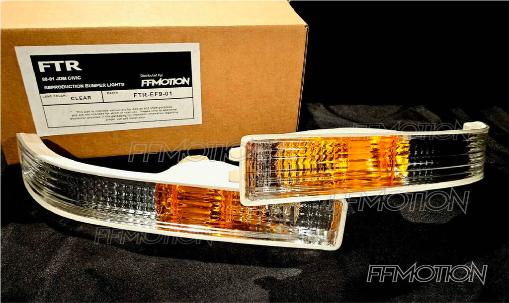 FTR JDM Civic reproduction bumper lamps - Clear lens