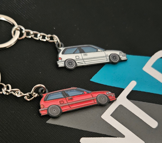 AvantRoad Garage EF Civic HB keychain set