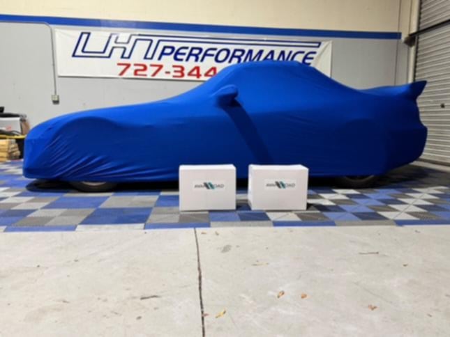 Avant Road Procovers: S2000 w/ CR wing, custom fitted indoor cover - Black/Blue