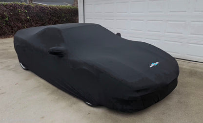 Avant Road Procovers: 91-05 NSX (NA1/2) w/ OEM wing, custom fitted indoor cover - Black/Red/Blue