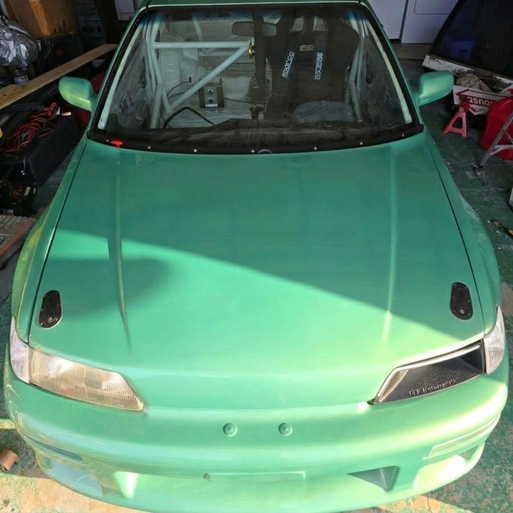 OriginH JDM CIVIC CRX Fiberglass Hood