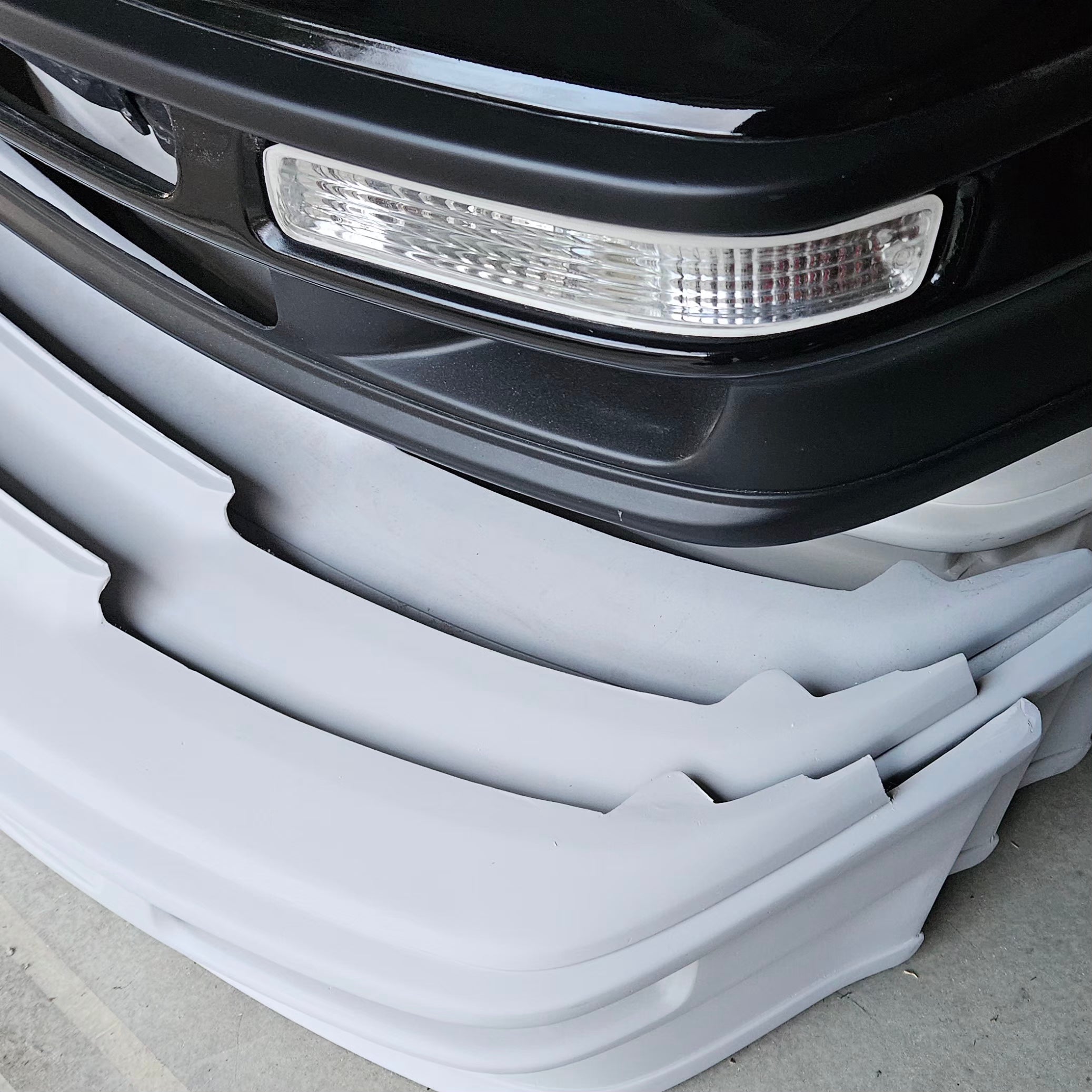 FTR JDM CRX reproduction bumper lamps - CLEAR lens